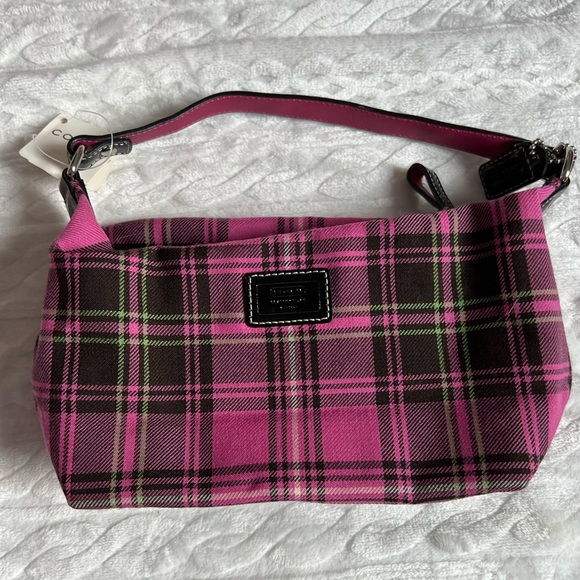Coach Purse - Plaid Pink NWT - Picture 3 of 11